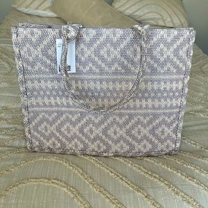 Jacquard weave handbag